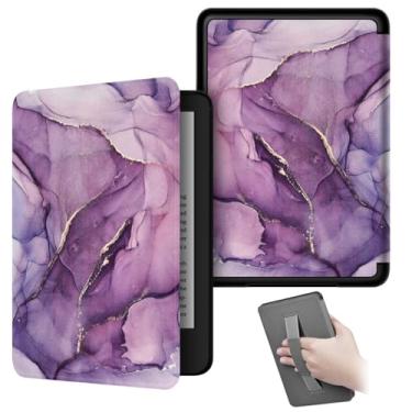 Imagem de Akacy Capa padrão pintado com alça para Kindle paperwhite de 15.2 cm 11 geração (2022/2024, modelos C2V2L3 e RS23CV). Capa traseira de borracha TPU (14)