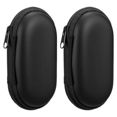 Imagem de 2 peças de capa de fone de ouvido com fio, capa de fone de ouvido, capas miniportáteis para fones de ouvido com fio, capas de fone de ouvido com clipe