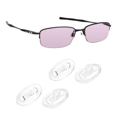 Imagem de Biyxpiv Kits de borracha de substituição para protetores de nariz para óculos Oakley Clubface OX3102, fácil instalação, 2 pares de almofadas de nariz