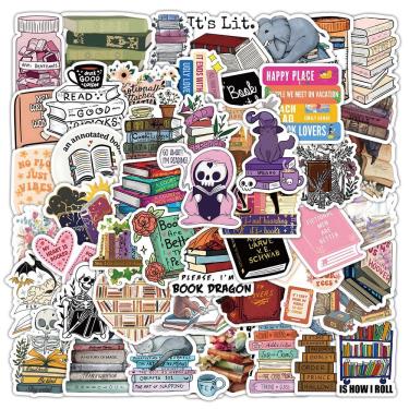 Imagem de Pacote de adesivos Book Dinosaur, 50 unidades — Cute Cartoon Dino Ready