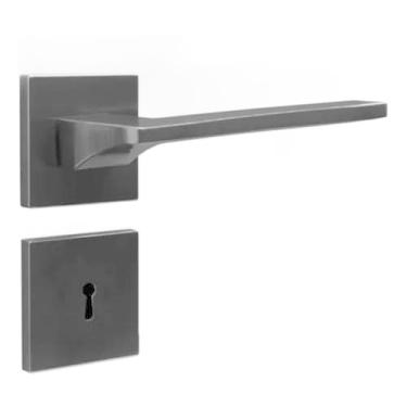 Imagem de Fechadura Safira Interna Roseta Quadrada Preto 55mm União Mundial