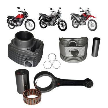 Imagem de 01 Kit Biela+Kit Cilindro Mahle Metal Leve Honda Cg Fan 160 2015 a 202