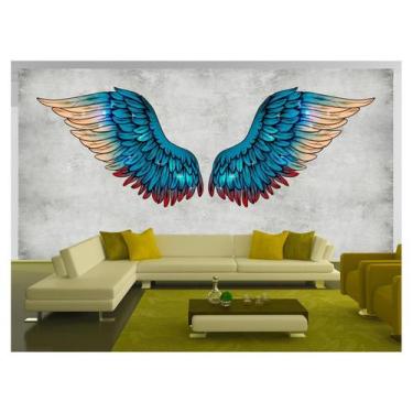 Imagem de Papel De Parede 3D Arte Asas Selfie Insta Cores 3,5M Tra374 - Você Dec