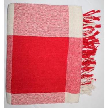Imagem de Capa para Sofá, Manta para Sofá 2,40x1,80m Protetora para Decoração(Vermelho Xadrez)