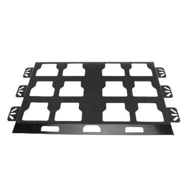 Imagem de Xixian Placa de Montagem para Armazenamento de Ferramentas, Base de Metal para Pacote Milwaukee, Montada na Parede Com Alta Resistência para Organizar a Caçamba do Caminhão, Parede do (Preto)