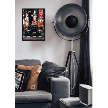 Imagem de Quadro Nissan Skyline com Vidro e Moldura Preta Tam:A4 - Spark Loja