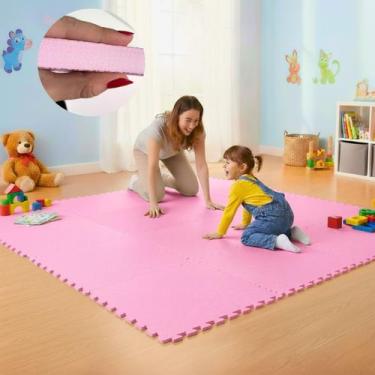 Imagem de KIT 20 Placa Tapete Tatame EVA 50X50 20mm 40 Bordas Emborrachado Exerc