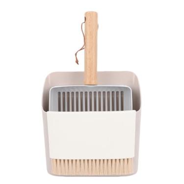 Imagem de Conjunto de Penhas de Areia de Gato, Colher de Areia de Aço Inoxidável Montada na Parede Com Pequena Vassoura e Lixo Portátil de Gatinho Portátil para a Praia de Jardinagem Em