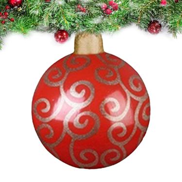 Imagem de Bolas de Natal Infláveis - Decoração De 60 Centímetros | Decorações Para Varanda Natalinas - Para Jardim Sala Quarto Estudo Entrada De Loja E Casa