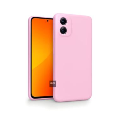 Imagem de Capa Capinha Case Compatível Motorola Moto G84 – Silicone Aveludado Premium, Anti Impacto, Reforçada e com Proteção de Câmera (ROSA IOGURTE)