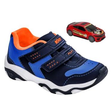 Imagem de Tênis Infantil Kidy Play Respitec Velcro Com Cor:azul;tamanho:25