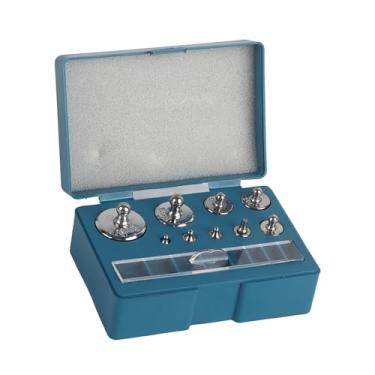 Imagem de RiToEasysports Pesos de Calibração, Conjunto de Pesos de Precisão de Aço No.45 10mg-100g Com Pinça para Balanças Digitais, Uso Industrial e Educacional Em Laboratório