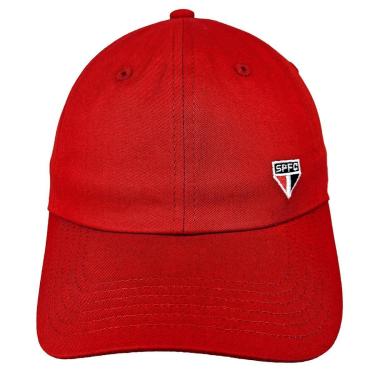 Imagem de Bone Sao Paulo Licenciado Aba Curva Conforto Bordado Oficial Cor:;Gênero:Únissex;Tamanho:Único-Unissex