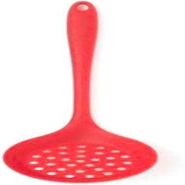 Imagem de Escumadeira de Silicone - Vermelha