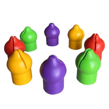 Imagem de Kit Ponteiras Cônicas para Haste de Cama Elástica ChicoPlay 8 Unidades