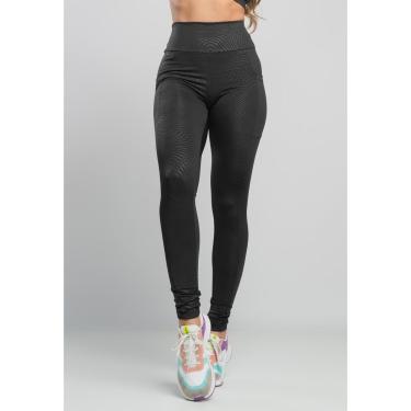 Imagem de Calça Cirre Legging Texturizada Bolso Cintura Alta Feminina MVB Modas-Feminino