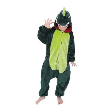Imagem de Dinossauro Infantil Pijama Kigurumi Macacão Fantasia - NO_BRAND_203062