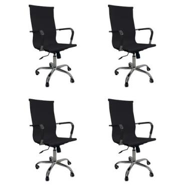 Imagem de Cadeira De Escritório Esteirinha Giratória Ergonômica Alta - Oficial W
