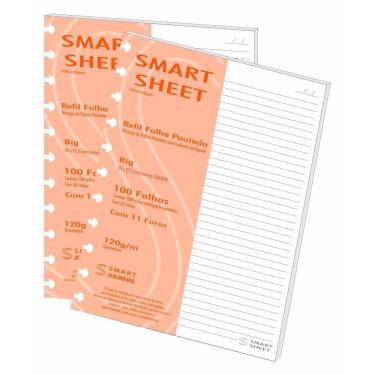 Imagem de Kit 2 Refil Caderno Inteligente 120G 100 Folhas Pautado G