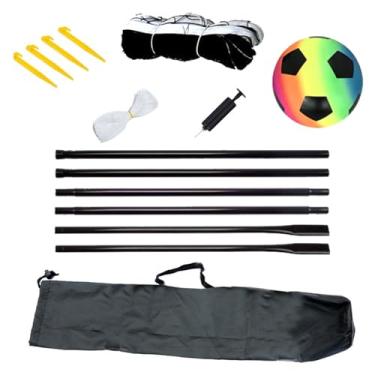 Imagem de Rede de Vôlei Praia Futebol Badminton com Suporte e Bolsa Portátil para Esportes no Jardim