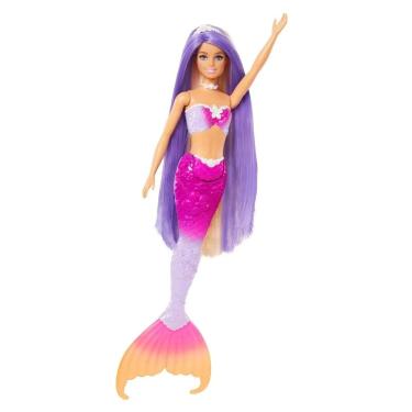 Imagem de Boneca Barbie Fantasia Sereia Cores Mágicas - Mattel 