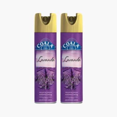 Imagem de Kit 2 Coala Odorizante de Ambiente Aerossol Lavanda 400ml. Ambiente Ag