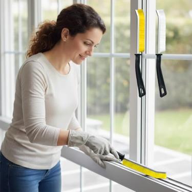 Imagem de Escova de limpeza de fendas - escovas de limpeza de argamassa de cerdas duras, ferramentas multifuncionais de limpeza de lacunas estreitas para cozinha, pia, banheiro