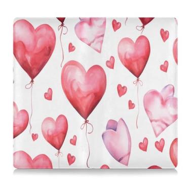 Imagem de CEBUGI Porta-luvas para organização de documentos e porta-luvas com elementos do Dia dos Namorados, 12,5 cm x 24 cm