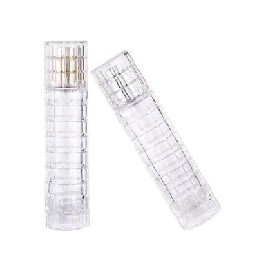 Imagem de Jegxemt Frascos de vidro de 30 ml, 4 peças, atomizador de perfume recarregável de 13 cm x 2,8 cm x 2,8 cm para bar, cozinha, viagens e bricolage (bocais dourados e prateados)