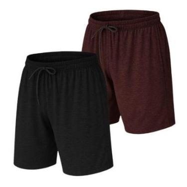 Imagem de Kit 2 Short Bermuda Leve Dry  Academia Treino-Masculino