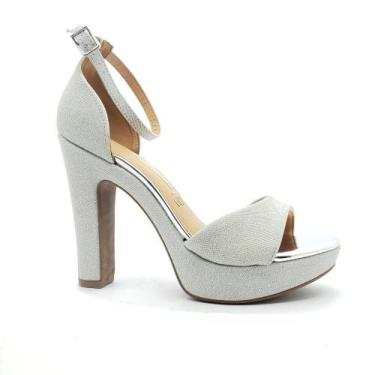 Imagem de Sandália Vizzano Feminina 6292217-S, 35, Prata