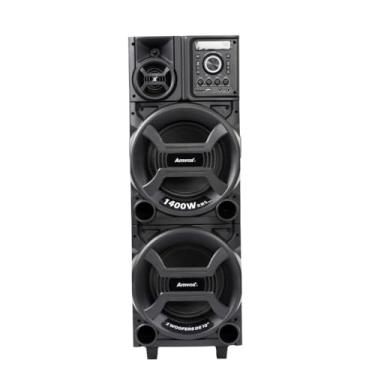 Imagem de Amvox Caixa de Som Amplificada ACA 1402 Titan Black - 1400W RMS, Bluetooth, Equalizador, USB