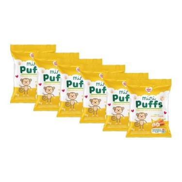 Imagem de Kit 6X: Snack Infantil Puffs Banana e Cenoura Nhami Mami 15g
