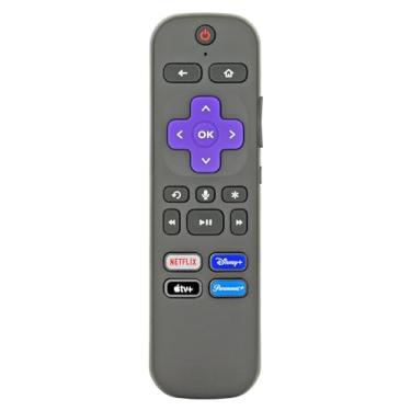 Imagem de Anderic Controle remoto universal de streaming RC-FA5 / RC-GZ1 OEM para Roku Stick RC-GZ1. com voz. Funciona com stick de streaming HDMI, reprodutores de streaming, stream e TVS. Substitui RC-GZ1. [RF