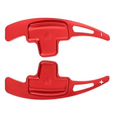 Imagem de aqxreight Extensões de Remos de MudançA de Volante de Carro de Alumínio Adequadas para Classe A B E R Sua Aparência Aprimorada Recurso Visual E Material de Liga Fosco Projetado (Vermelho)