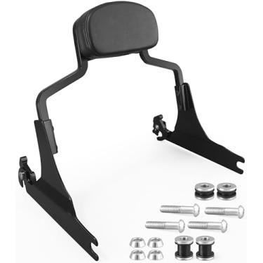 Imagem de Encosto de hardware destacável Sissy Bar apoio vertical do encosto do passageiro com kit de ancoragem para Harley Breakout 2013-2017 FXSB, FXSE, FXSBSE (preto brilhante)