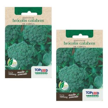 Imagem de 2x Sementes De Brócolis Calabres De Cabeça Alta Germinação - Topseed