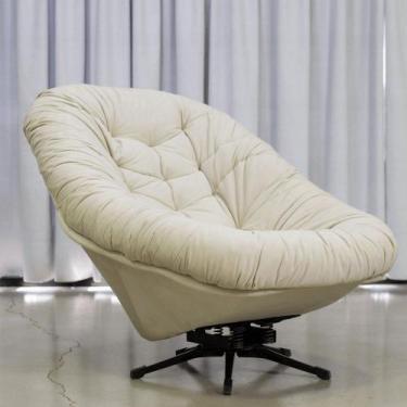 Imagem de Poltrona Argos Balanço e Giratória Veludo Galego Home, Gelo