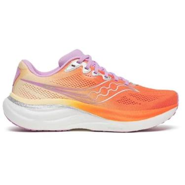 Imagem de Saucony Tênis feminino Ride 19, Fogo/orquídea, 35