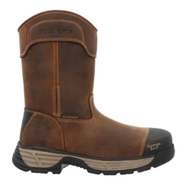 Imagem de Georgia Boot Bota de trabalho Durablend Edge 25,4 cm à prova d'água com bico de liga leve, Marrom, 39