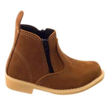 Imagem de Bota Botina Infantil Masculino Jeca Country Couro Cano Baixo-Masculino