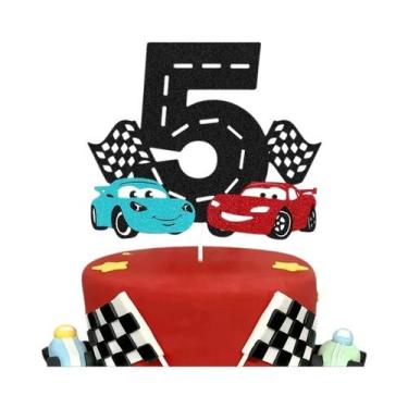 Imagem de Topo De Bolo Disney McQueen Lightning McQueen Para Festa De Aniversári