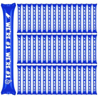 Imagem de Rotatingpals Blue 48 Pcs We Are Number One Boom Sticks Thunder Sticks School Team Spirit Boom Stick Cheering Stick Noise Makers for Sports Events Celebrations Cheerleading Football Basketball