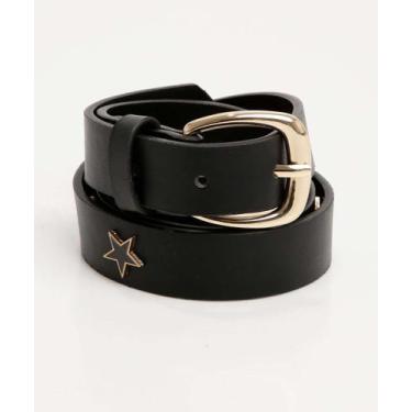 Imagem de Cinto Feminino Fivela Estrela Marisa Preto-82057, Preto, M