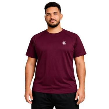 Imagem de Camiseta Esporte Legal Move Plus Size Masculina - Bordô G3, Bordô, G3