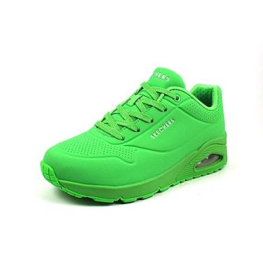 Imagem de Skechers Tênis feminino UNO Stand On Air, Malha Durabuck verde, 35 BR