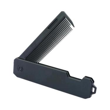 Imagem de Pente De Barba Dobrável De Dentes Largos, Pente Para Cabelo 1 2 3 Em 1
