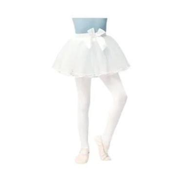 Imagem de Saia De Tutu De Balé Rosa E Branca Para Meninas, 4 Camadas De Tule Mac