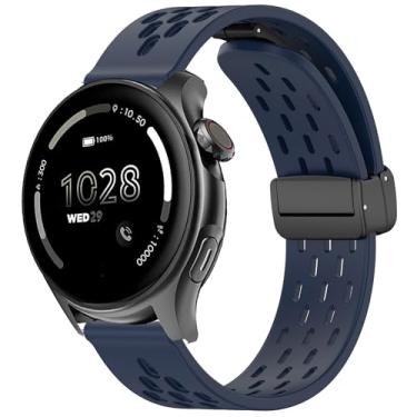 Imagem de Lamshaw Compatível com pulseiras Cubitt Viva Pro, pulseiras substituíveis de silicone respirável de liberação rápida compatíveis com o relógio inteligente Cubitt Viva Pro, Viva, Aura Pro, Aura (azul