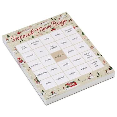 Imagem de Hallmark Canal Christmas Movie Bingo Game Pad (6 designs, 102 folhas) presente para fãs